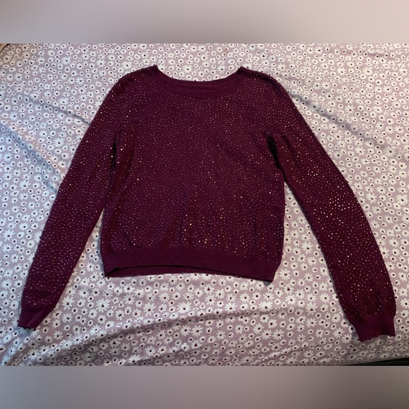 ASO Taylor Swift Alice + Olivia Cena Purple Rhinestone Sweater Eras Tour - Picture 5 of 13